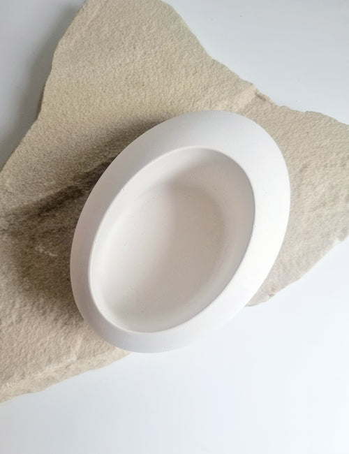 Salt Stone Cement Bowl