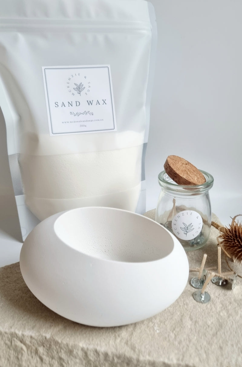 Salt Stone Sand Wax Candle Bundle